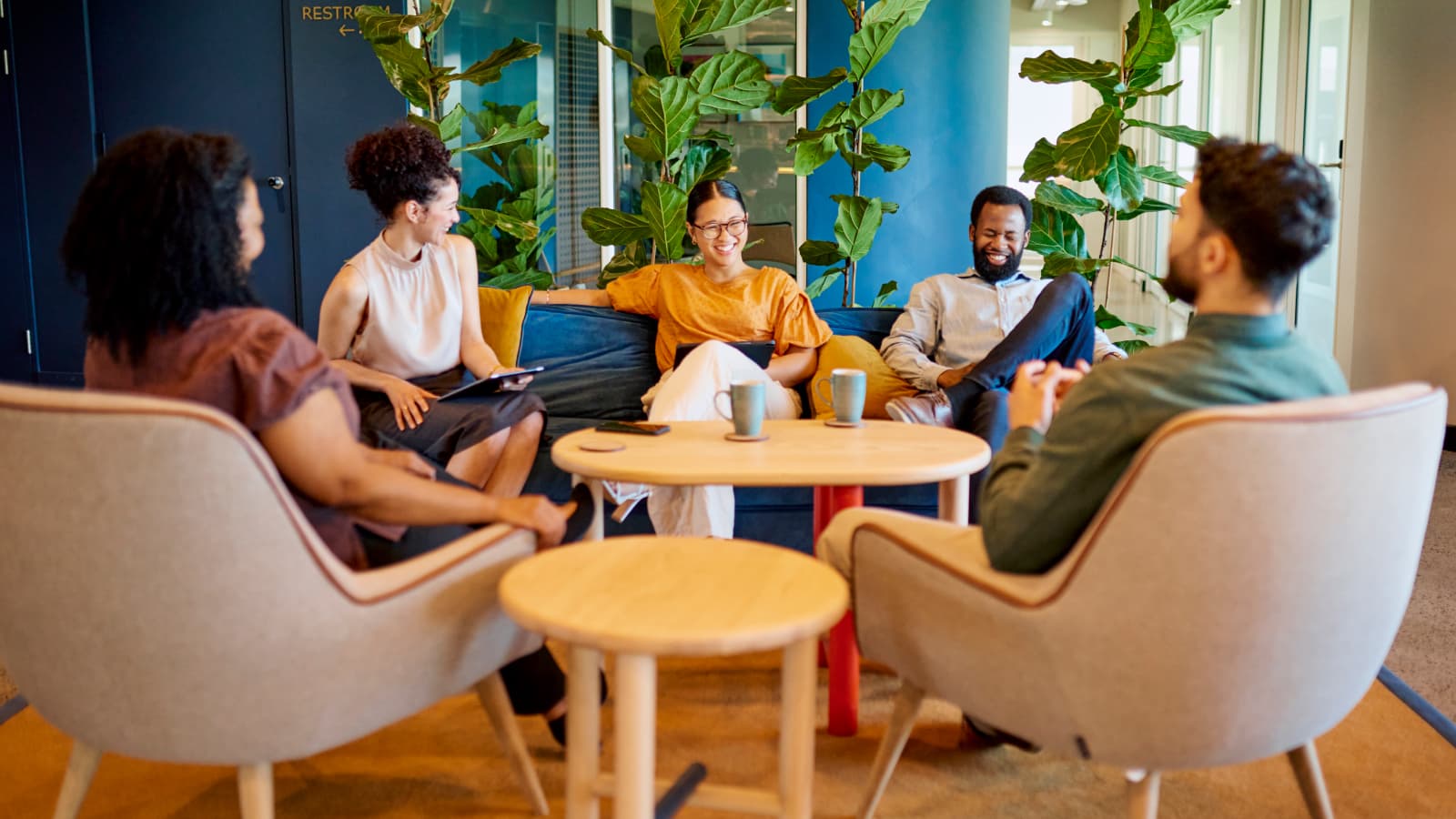 Group of colleagues talking