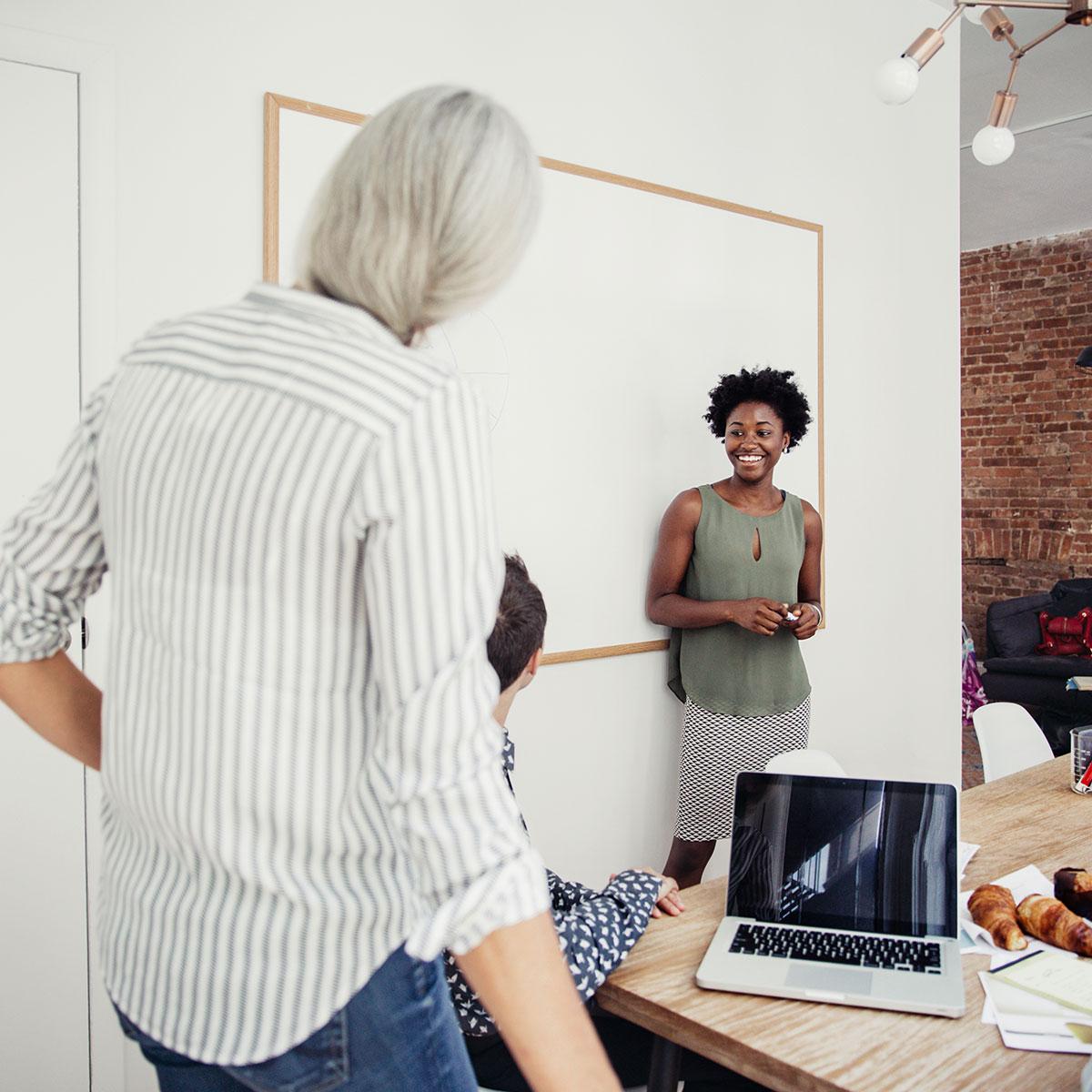 Employees talking about their experience with the employee assistance program.