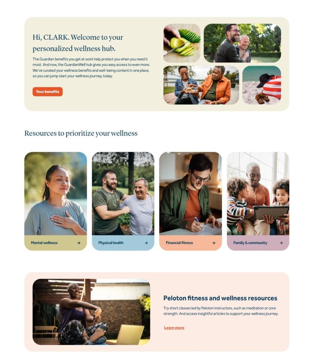 Member view of GuardianWell Member view of GuardianWell
